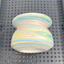 Handmade Ceramic Succulent Pot With Crystal Glass Rim Approximately 2”-3”