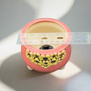 Pink Handmade Ceramic Succulent Pot with Yellow Flowers Approximately 4”