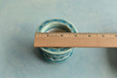 Teal Stamped Ceramic Succulent Pot Approximately 2”