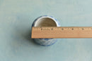 Blue Stamped Ceramic Succulent Pot Approximately 2”