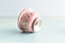 Pink Stamped Ceramic Succulent Pot Approximately 2”
