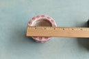 Pink Stamped Ceramic Succulent Pot Approximately 2”