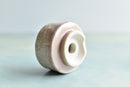 Pink Stamped Ceramic Succulent Pot Approximately 2”