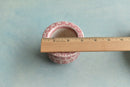 Pink Stamped Ceramic Succulent Pot Approximately 2”