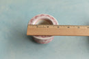 Pink Stamped Ceramic Succulent Pot Approximately 2”