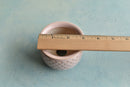 Pink Handmade Stamped Ceramic Succulent Pot Approximately 2"-3"