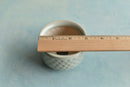 Teal Handmade Stamped Ceramic Succulent Pot Approximately 2"-3"