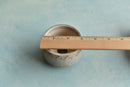Orange and White Handmade Ceramic Succulent Pot Approximately 3.5"