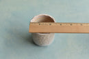 Orange and White Handmade Ceramic Succulent Pot Approximately 2"