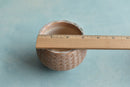 Orange and White Handmade Ceramic Succulent Pot Approximately 2"-3"