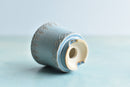 Light Blue Handmade Ceramic Succulent Pot Approximately 2"