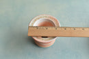 Orange Ceramic Succulent Pot With Crystal Glass Rim Approximately 3”-4"