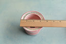 Red and Pink Ceramic Succulent Pot With Crystal Glass Rim Approximately 3”-4"