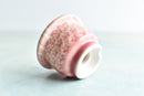 Pink Stamped Ceramic Succulent Pot Approximately 2”